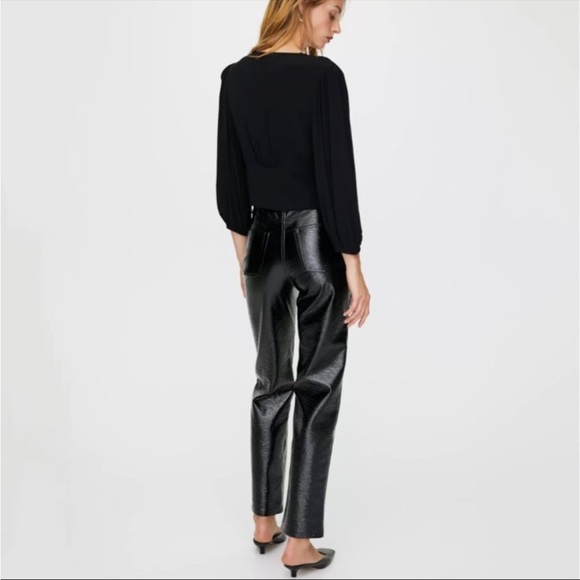 Aritzia Wilfred Melina Vegan Leather Pants - Picture 4 of 9